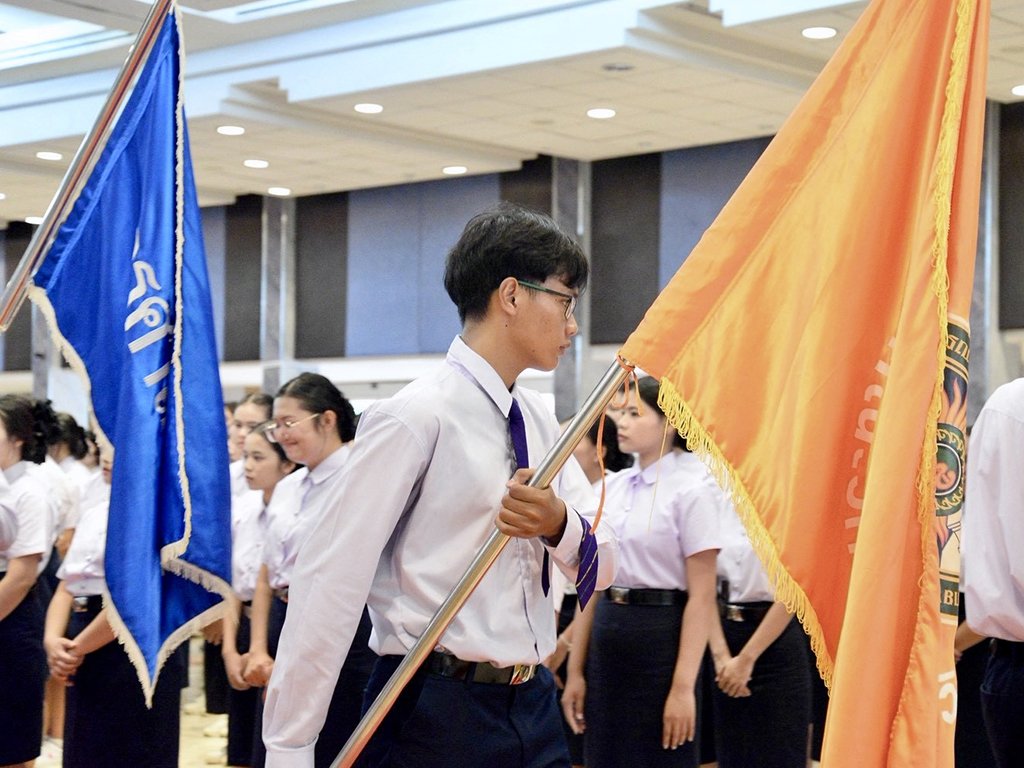 พิธีรับเครื่องหมายตราสัญลักษณ์ประจำมหาวิทยาลัย ประจำปีการศึกษา 2569 สำหรับนักศึกษาชั้นปีที่ 1 - รูปภาพ 14